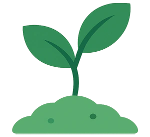 Seedling sprouting from soil symbolising starting to build credit history for newcomers and first-time credit builders.